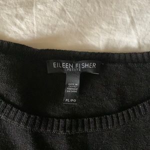 Eileen Fisher Petite Large Silk and Linen Sweater Top